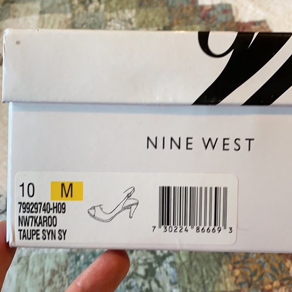 Women’s nine West open toe shoe size 10 - Picture 5 of 5